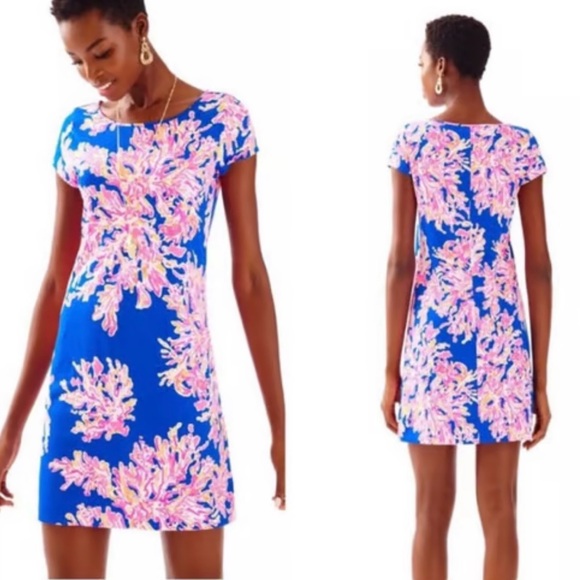 Lilly Pulitzer Marlowe Dress. Blue Electric. Size Medium - Picture 2 of 11